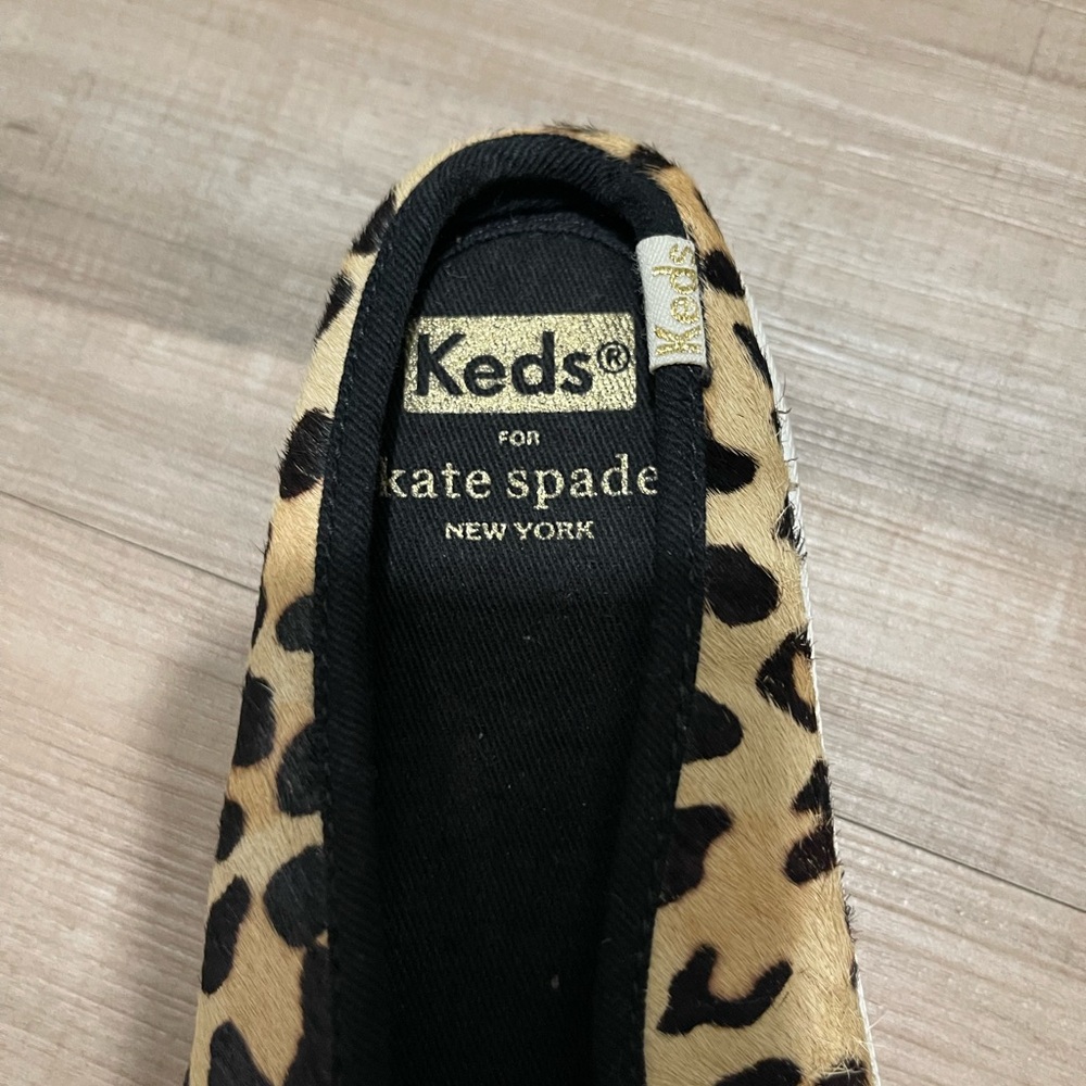 Kate Spade x Keds Leopard Print Slip-On Sneakers - Picture 6 of 8